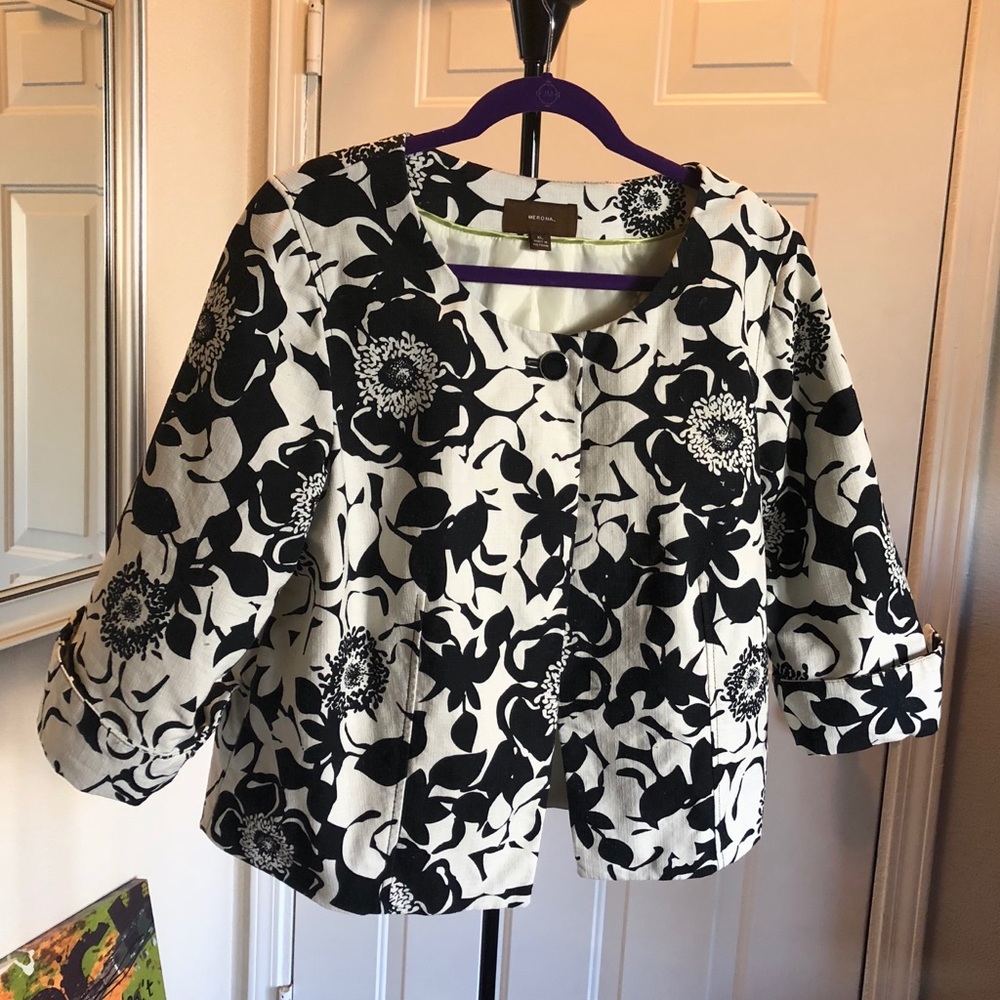 Black and white jacket